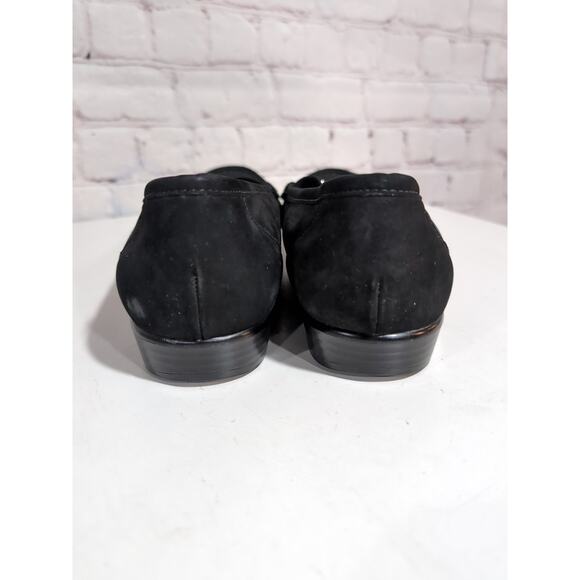 SAS Metro Horse Bit Loafer Women Size 10 Narrow Black Suede Leather MSRP $188.95 - Picture 9 of 12